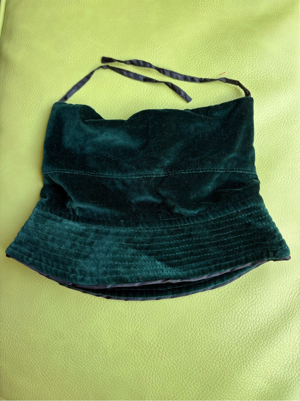 Vintage Baby Gap Green Velvet Holiday Hat NWT L/XL Y2K Siblings